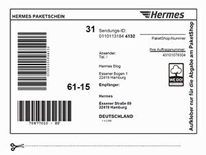 hermes sendungsverfolgung paketschein